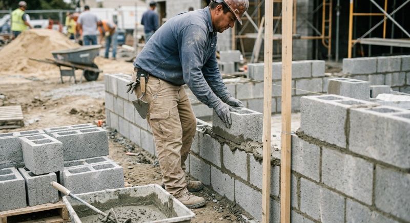 Block Wall Installation in North Reading, MA