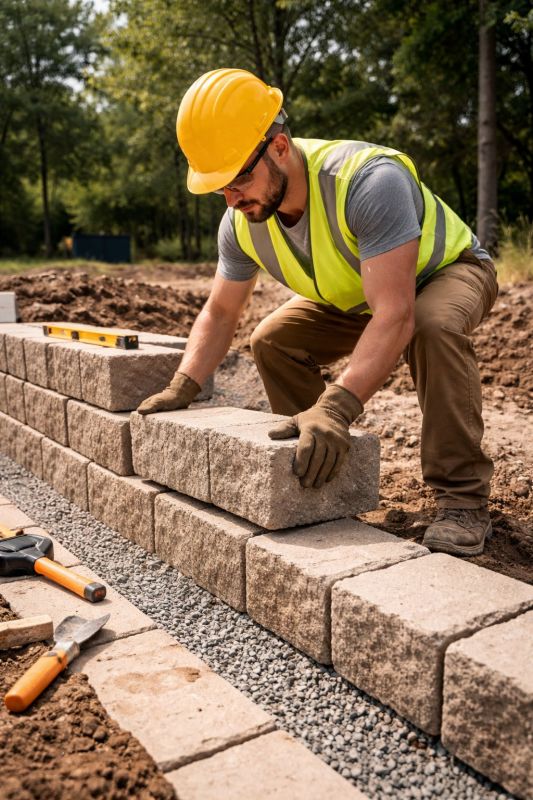 Block Wall Installation in Shirley, MA