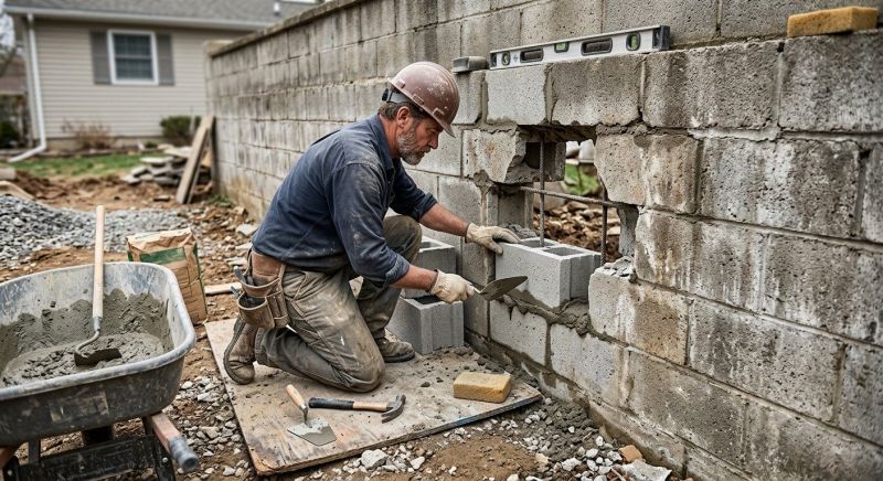 Block Wall Repair in Bedford, NH