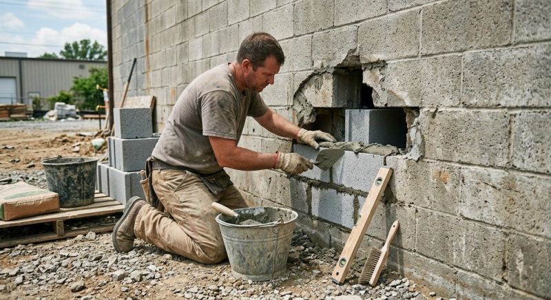 Block Wall Repair in Bedford, NH