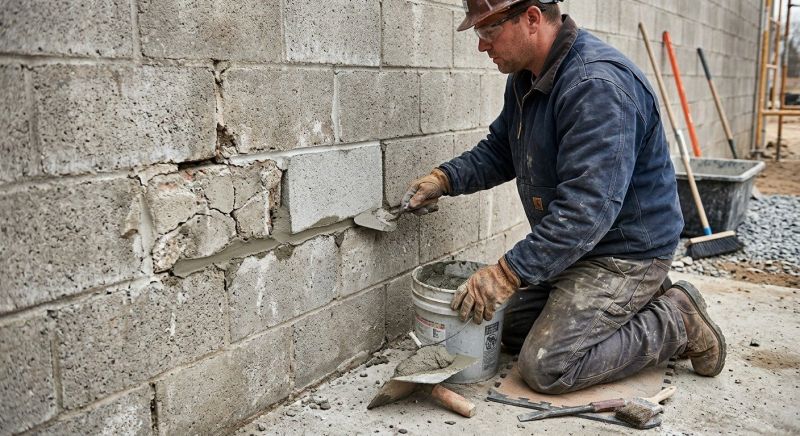 Block Wall Repair in Hooksett, NH