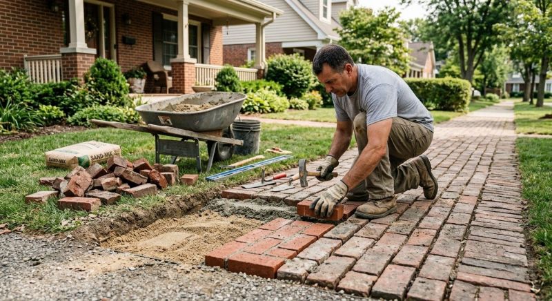 Brick Flatwork Repair in Hampstead, NH