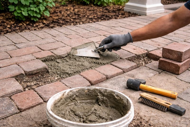 Brick Flatwork Repair in Stow, MA