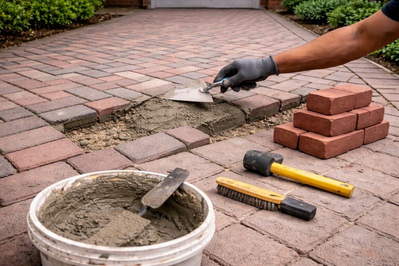 Brick Flatwork Repair in Woburn, MA