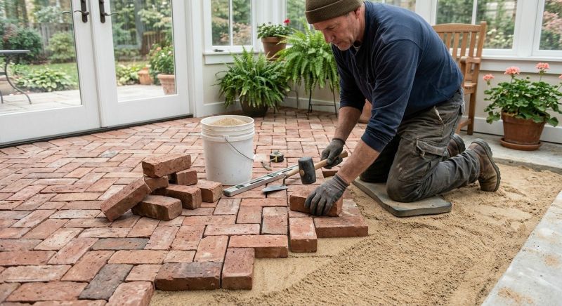 Brick Hardscaping Installation in Acton, MA