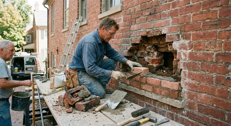 Brick Hardscaping Installation in Auburn, NH