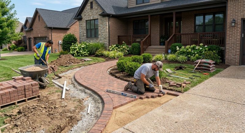 Brick Hardscaping Installation in Dracut, MA