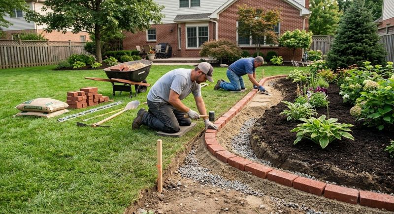 Brick Hardscaping Installation in Woburn, MA
