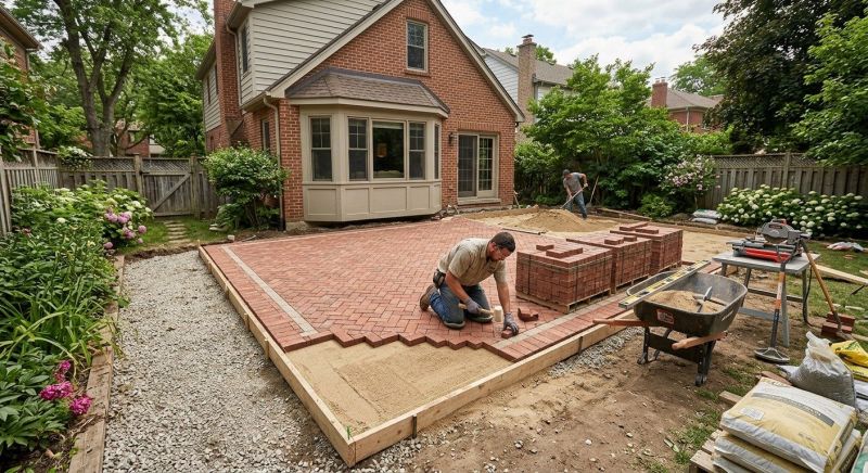 Brick Patio Installation in Nashua, NH
