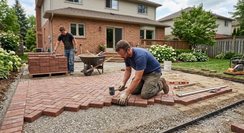 Brick Paving Installation in Bedford, NH