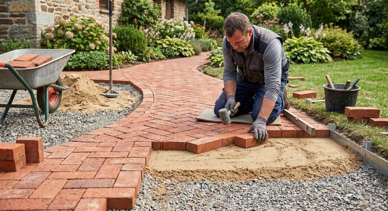 Brick Paving Installation in Boxford, MA