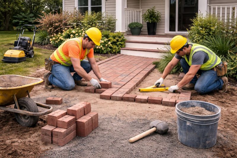 Brick Paving Installation in Chelmsford, MA