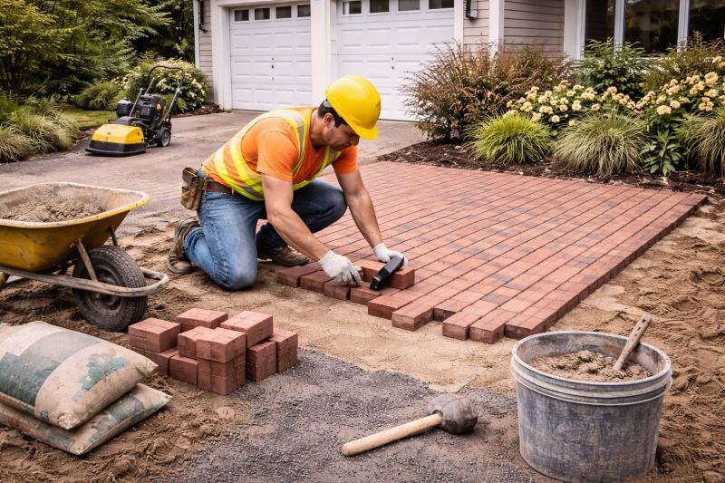 Brick Paving Installation in North Chelmsford, MA