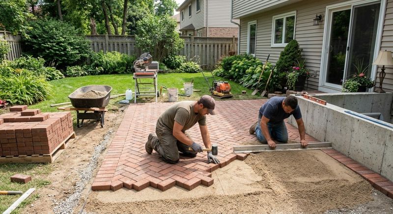 Brick Paving Installation in North Reading, MA