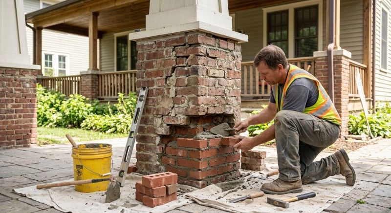 Brick Restoration in Milford, NH
