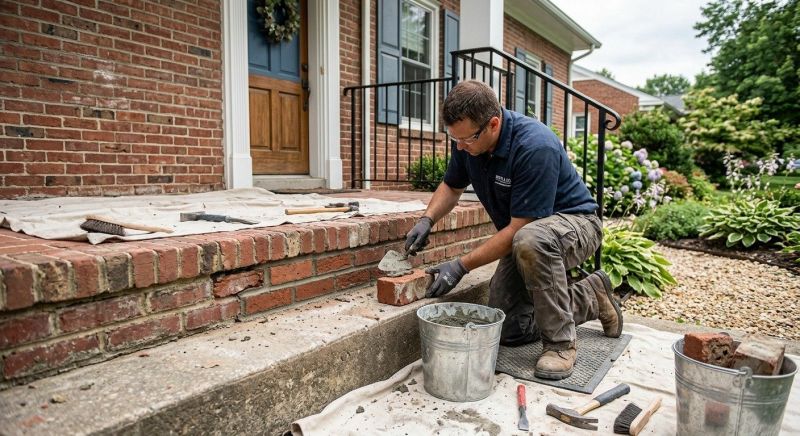Brick Stairs Repair in Manchester, NH