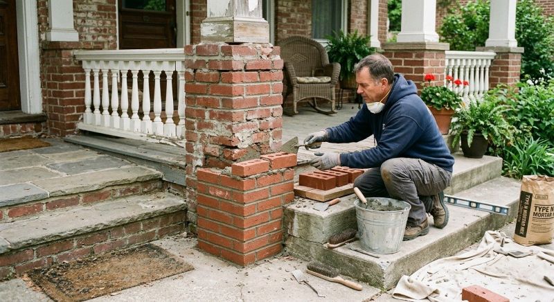 Brick Stairs Repair in Manchester, NH