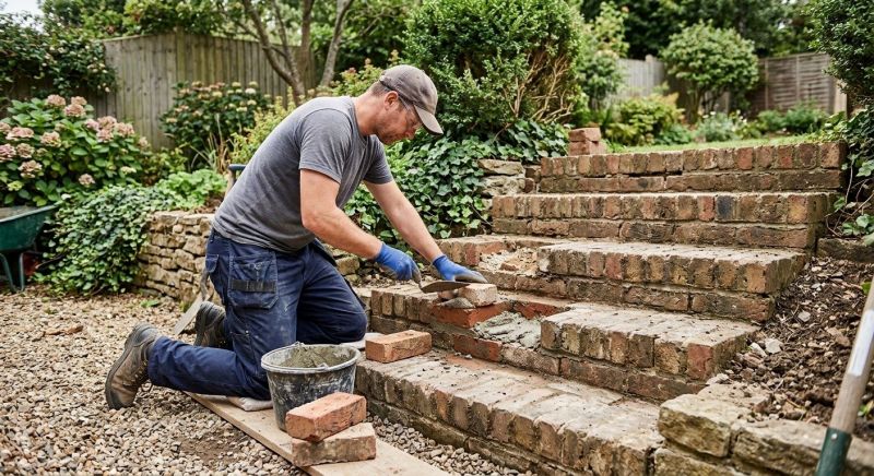 Brick Stairs Repair in North Andover, MA
