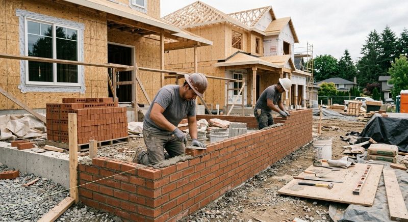 Brick Wall Installation in Acton, MA