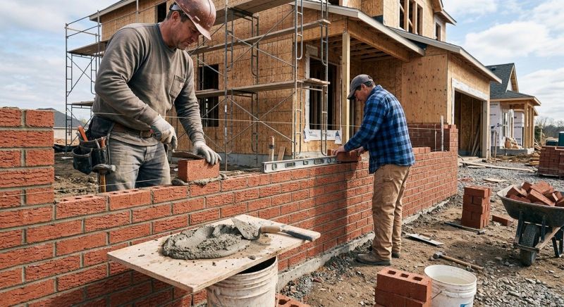 Brick Wall Installation in Londonderry, NH