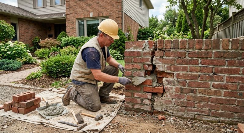 Brick Wall Repair in Bolton, MA