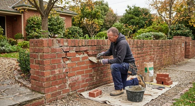 Brick Wall Repair in Groton, MA