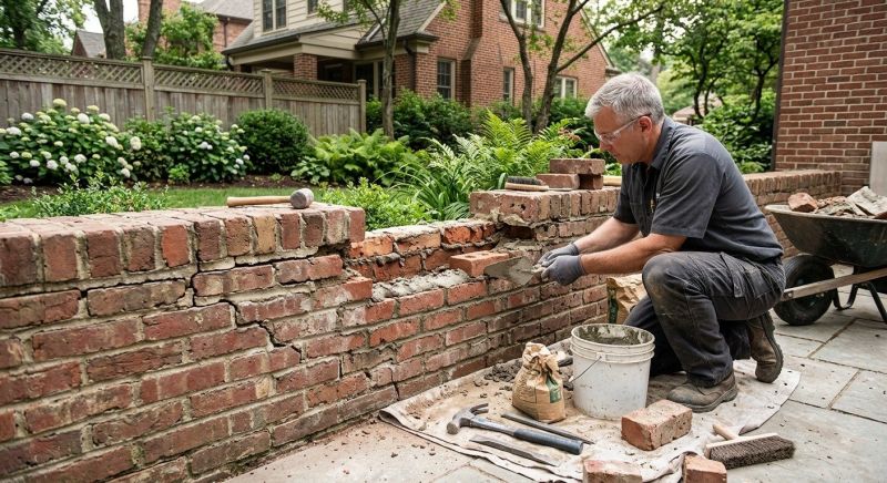 Brick Wall Repair in Lancaster, MA