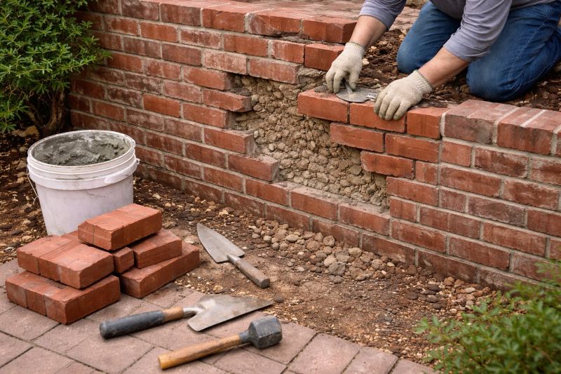 Brick Wall Repair in North Billerica, MA