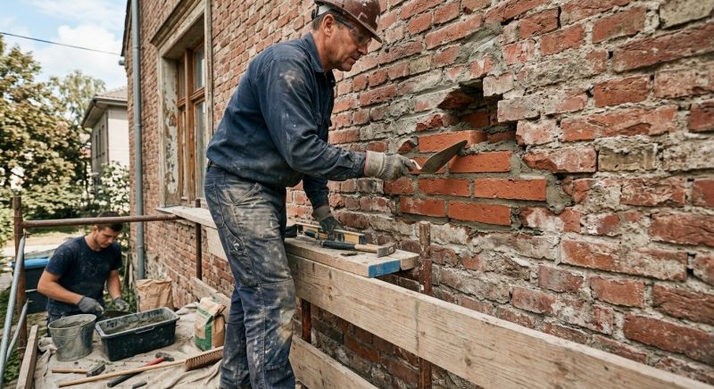 Brick Wall Repair in North Chelmsford, MA