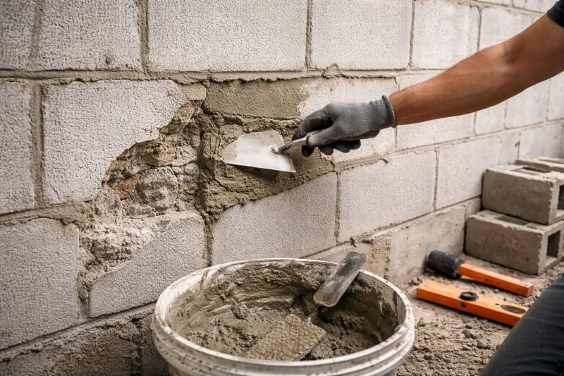 Cinder Block Wall Repair in Methuen, MA
