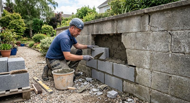 Concrete Block Repair in Boxford, MA