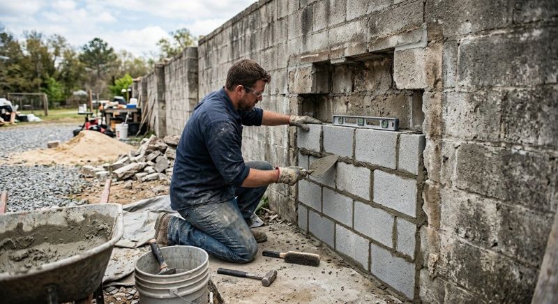 Concrete Block Repair in Hampstead, NH
