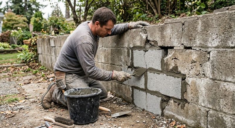 Concrete Block Repair in Methuen, MA