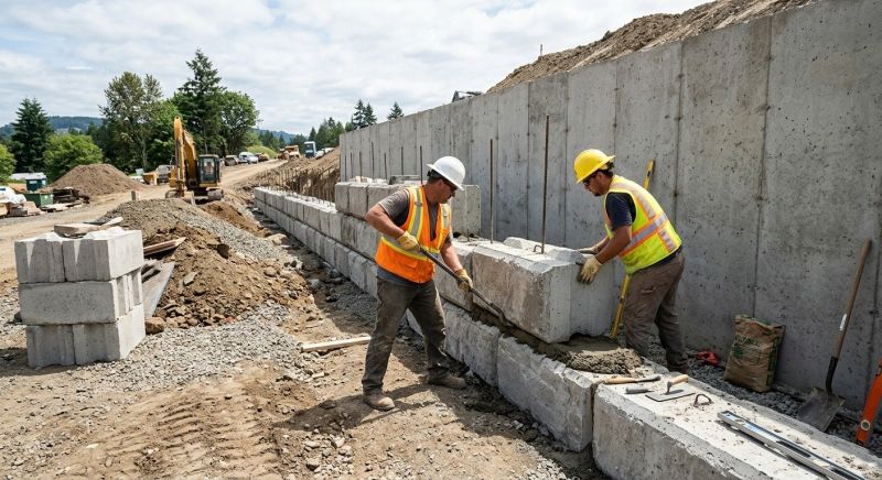 Concrete Blocks Installation in Londonderry, NH
