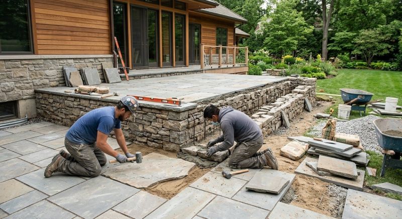 Deck Masonry Installation in Nashua, NH