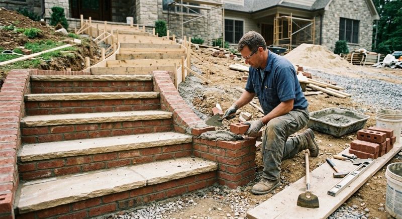 Masonry Steps Installation in Nashua, NH