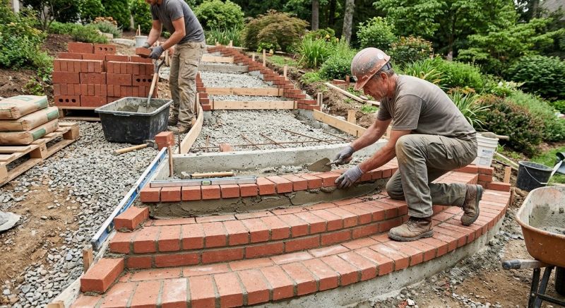 Masonry Steps Installation in Nashua, NH