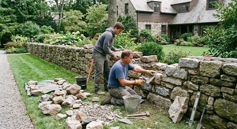 Retaining Wall Repair in Chelmsford, MA