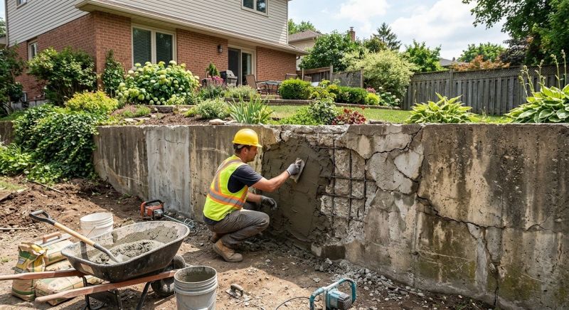 Retaining Wall Repair in Concord, MA