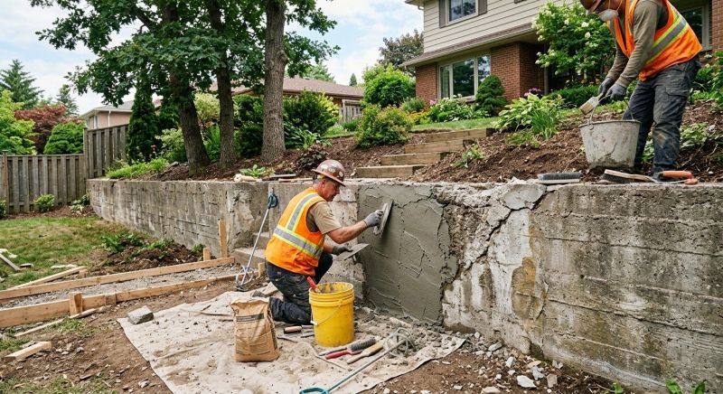 Retaining Wall Repair in Nashua, NH