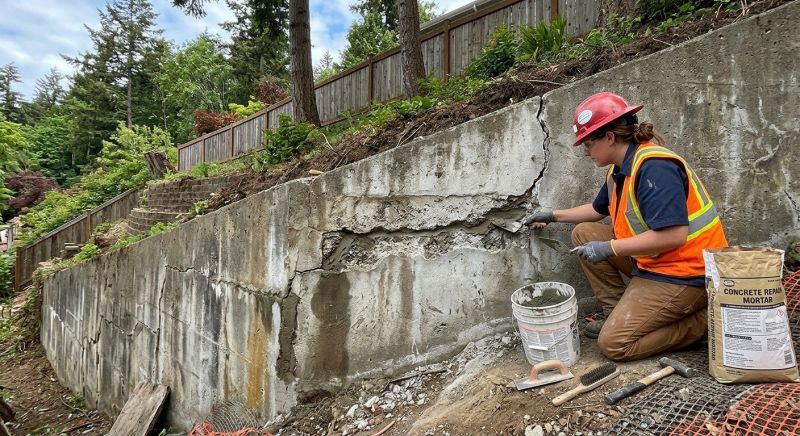 Retaining Wall Repair in Salem, NH