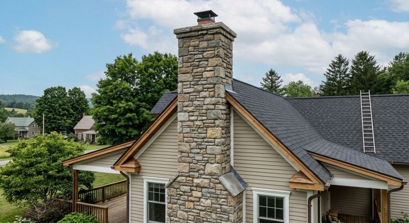 Stone Chimney Installation in Manchester, NH