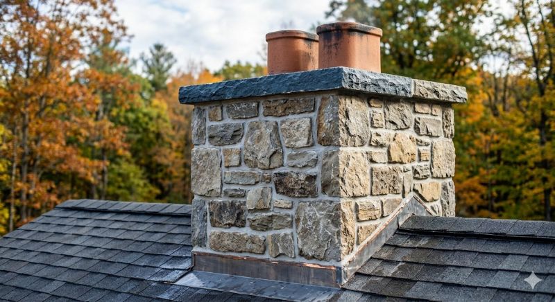 Stone Chimney Installation in Pelham, NH