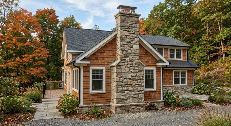 Stone Chimney Installation in Woburn, MA