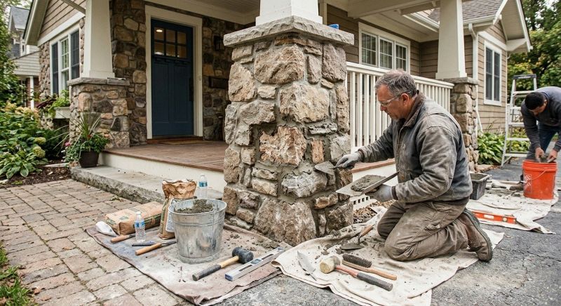 Stone Column Repair in Nashua, NH