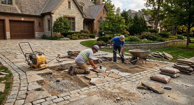 Stone Driveway Repair in Nashua, NH