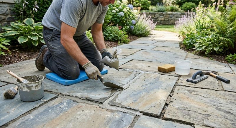 Stone Walkway Repair in Nashua, NH
