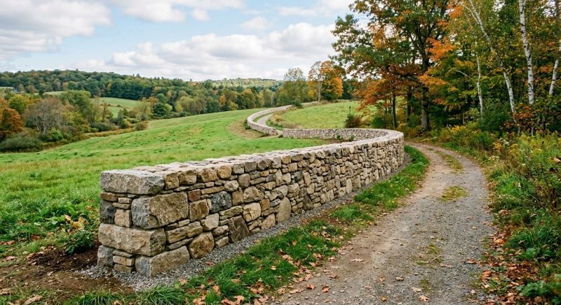 Stone Wall Hardscaping in Nashua, NH