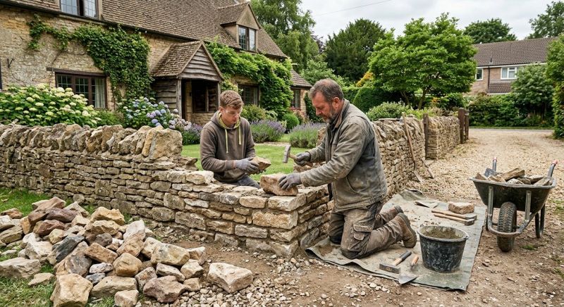 Stone Wall Repair in Harvard, MA