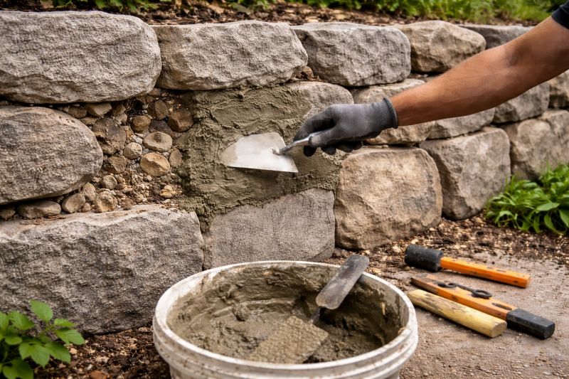 Stone Wall Repair in Lawrence, MA
